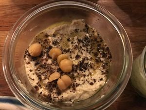 The BEST hummus ever at Plads'n in Copenhagen