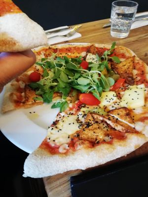 Sunny Hawaii (tofu, pineapple, pepper) at Plads'n in Copenhagen