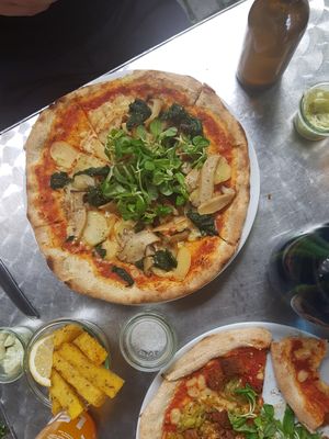 The Emperor and Polenta Fries!! at Plads'n in Copenhagen