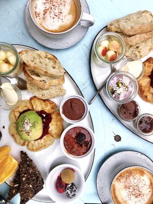 Brunch platter  at Cafe Blå in Copenhagen