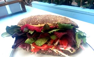 sandwich at Cafe Blå in Copenhagen