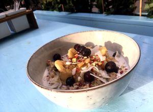 varmgrød at Cafe Blå in Copenhagen