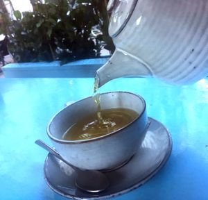 the at Cafe Blå in Copenhagen