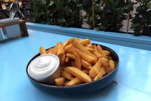 FRIES WITH MAYO at Cafe Blå in Copenhagen