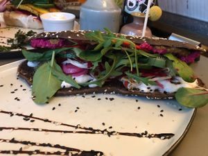 Sandwich  at Cafe Blå in Copenhagen