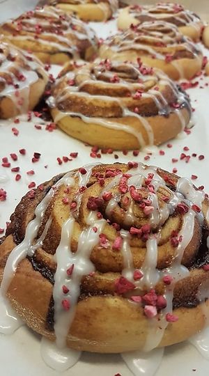 Vegan cinnamon swirls at Cafe Blå in Copenhagen