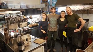 Nice staff at Cafe Blå in Copenhagen