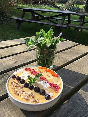 Smoothiebowl at Cafe Blå in Copenhagen