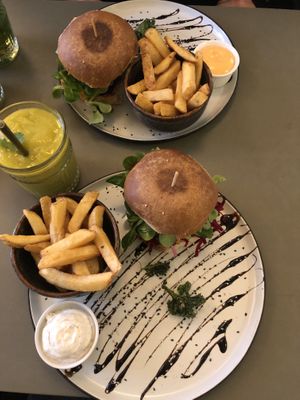 Burger  at Cafe Blå in Copenhagen