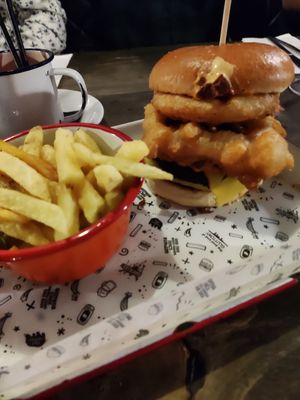 Oprah-sin-free burger at Fat Hippo in Newcastle Upon Tyne