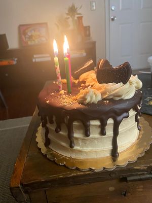 Chocolate peanut butter cake at Miss Vegan in Providence