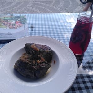 The photo doesn't do the dumplings justice at Cuda Wianki in Przemysl