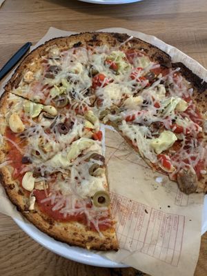 My Yummy Vegan Pizza!  at Mod Pizza - E Broadway in Tucson