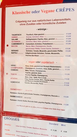 menu  at Bistro La Famille in Hamburg