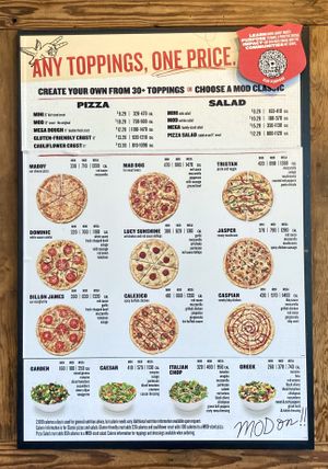   at Mod Pizza - E Rio Salado in Tempe