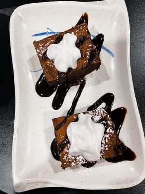 Vegan chocolate cheesecake   at Spicy Tuna Sushi in Holland