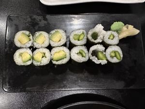 Asparagus and avocado rolls   at Spicy Tuna Sushi in Holland