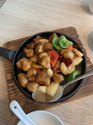 Kung pao monkey head mushroom - SO GOOD at Hi-Lai Vegetarian 漢來蔬食 in Taipei