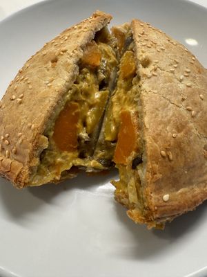 Roasted veggie and yellow curry - fantastic 💕  at Pop Pie Co. in San Diego