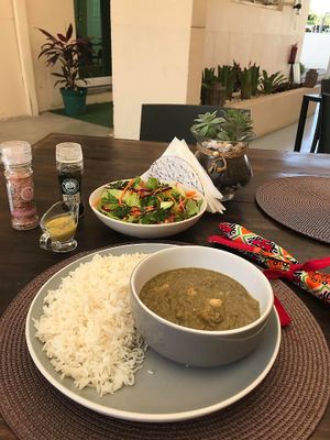 Cashew curry  at Kru Cozinha Saudável in Maputo
