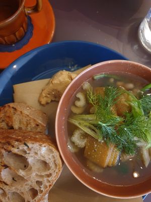 Black eyes bean soup at Rabarber in Utrecht