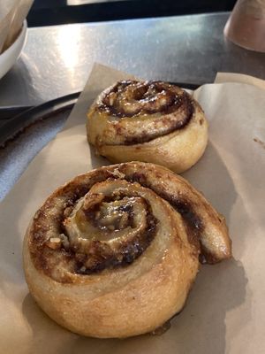 Lavett Sourdough cinnamon/nut roll: really good! I got them freshly baked and I think there was a hint of apple in there. at Rabarber in Utrecht