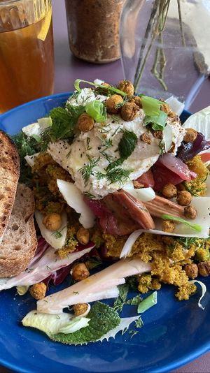 Pilaf van amaranth: such a delicious dish! Many textures and tastes   at Rabarber in Utrecht