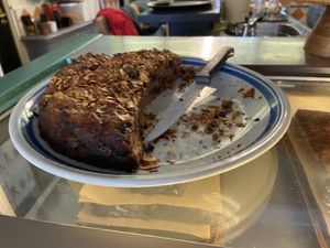 Rhubarb-nut pie  at Rabarber in Utrecht