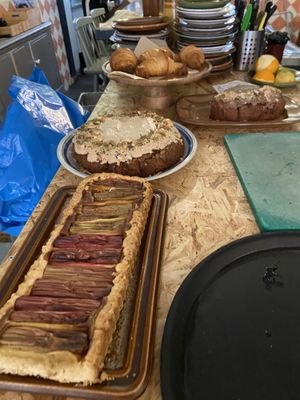 Pastries Tuesday 2 July 2024. Some are vegan  at Rabarber in Utrecht