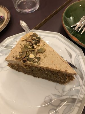 carrot cake   at Rabarber in Utrecht