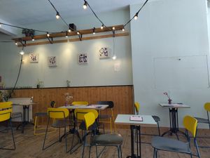 Inside at Rabarber in Utrecht