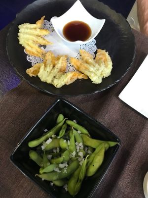 vegan starter at Yoku Sushi in Olbia