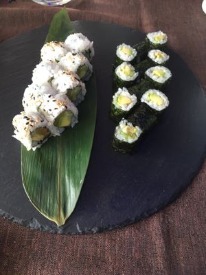 Just Vege Uramaki & Avo Maki at Yoku Sushi in Olbia