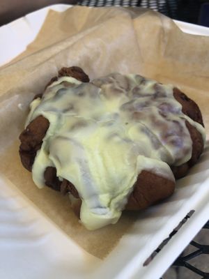 Blueberry fritter   at Golden Dinosaurs in Gulfport
