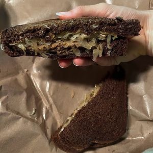 pastrami reuben at Golden Dinosaurs in Gulfport