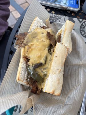 philly cheesesteak   at Golden Dinosaurs in Gulfport