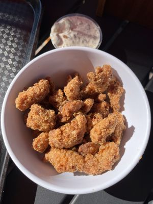Side chickies with ranch dip #Veganuary at Golden Dinosaurs in Gulfport