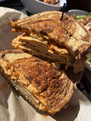 Turkey Reuben  #Veganuary at Golden Dinosaurs in Gulfport