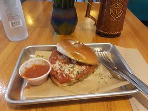 No Parm sandwich at Golden Dinosaurs in Gulfport