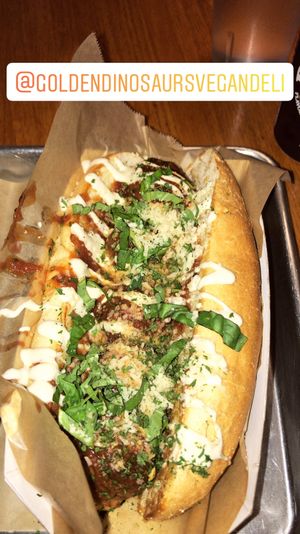 Meatball sub  at Golden Dinosaurs in Gulfport