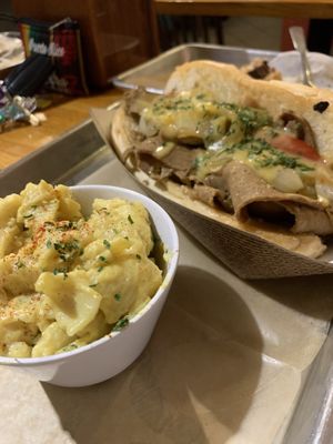 The Philly cheese steak was awesome!! at Golden Dinosaurs in Gulfport