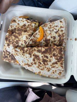Veggie Quesadilla with Soy Ground  at Burrito Boyz in Waterloo