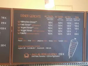 Menu at Balli Döner Kebab & Vegan Döner in Dusseldorf
