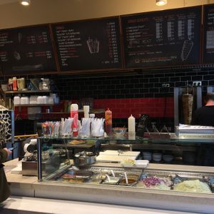 Order counter and menh at Balli Döner Kebab & Vegan Döner in Dusseldorf