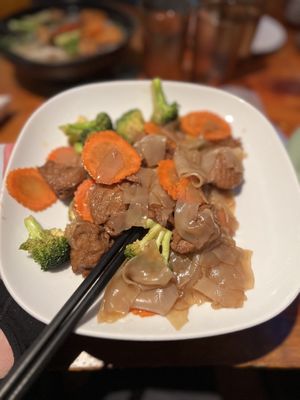 Mock duck pad see ew  at Thai9 in Lincoln