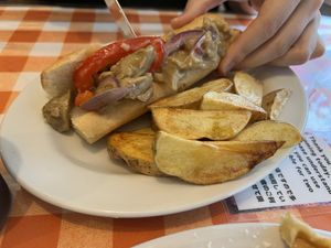 Philly cheesesteak   at News Cafe in Tokyo