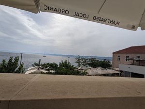 The view from our table was stunning and it's a great location at BioMania Street Food in Bol