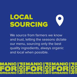 Local sourcing at BioMania Street Food in Bol