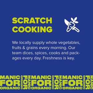 Scratch cooking at BioMania Street Food in Bol