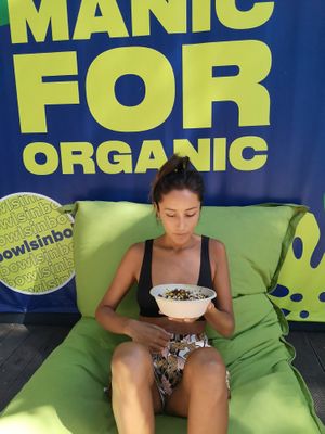 Back seat with surf & wok at BioMania Street Food in Bol